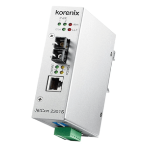 مبدل تک کاناله اترنت مسی به فیبرنوری Korenix JetCon 2301S-s
