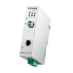مبدل POE تک کاناله اترنت مسی به فیبر نوری Korenix JetCon 3701G