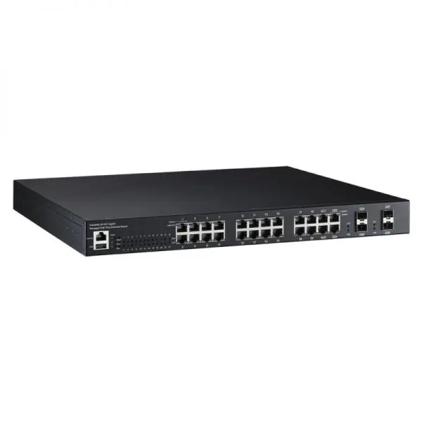 سوییچ شبکه صنعتی سری Korenix JetNet 5728G-24P-AC