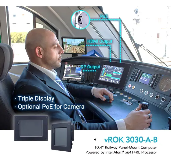 کامپیوتر صنعتی پنل‌مونت vROK 3030؛ راهکاری حرفه‌ای برای سیستم‌های ریلی