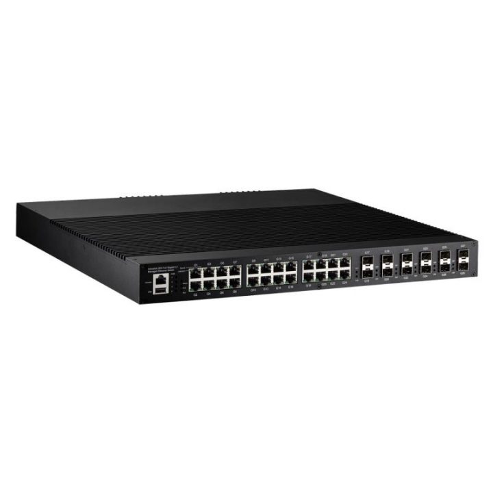 سوییچ شبکه صنعتی سری JetNet 6828Gf
